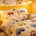 Warm Milk Velvet Kids Bedding Set
