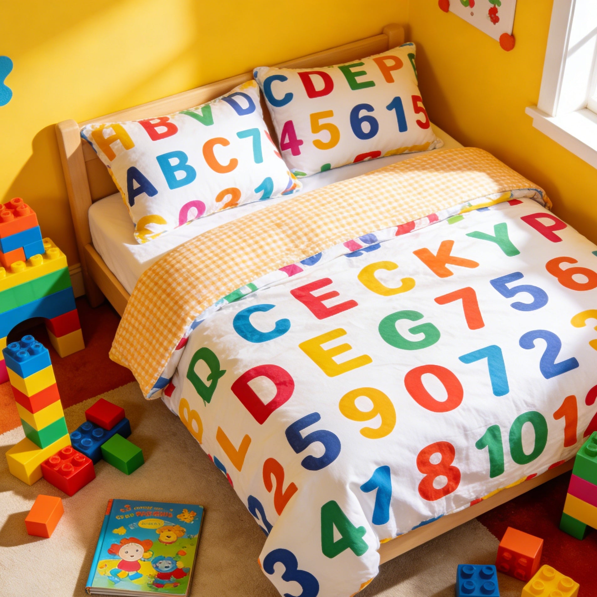Educational Alphabet & Number Bedding Set